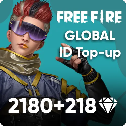 Free Fire 2180+218 Diamonds